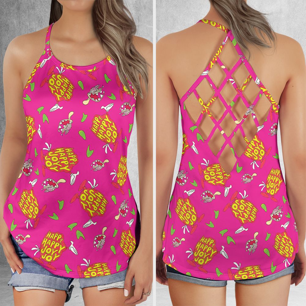 Criss Cross Tank Top - VJK3ZSHA -  - 1