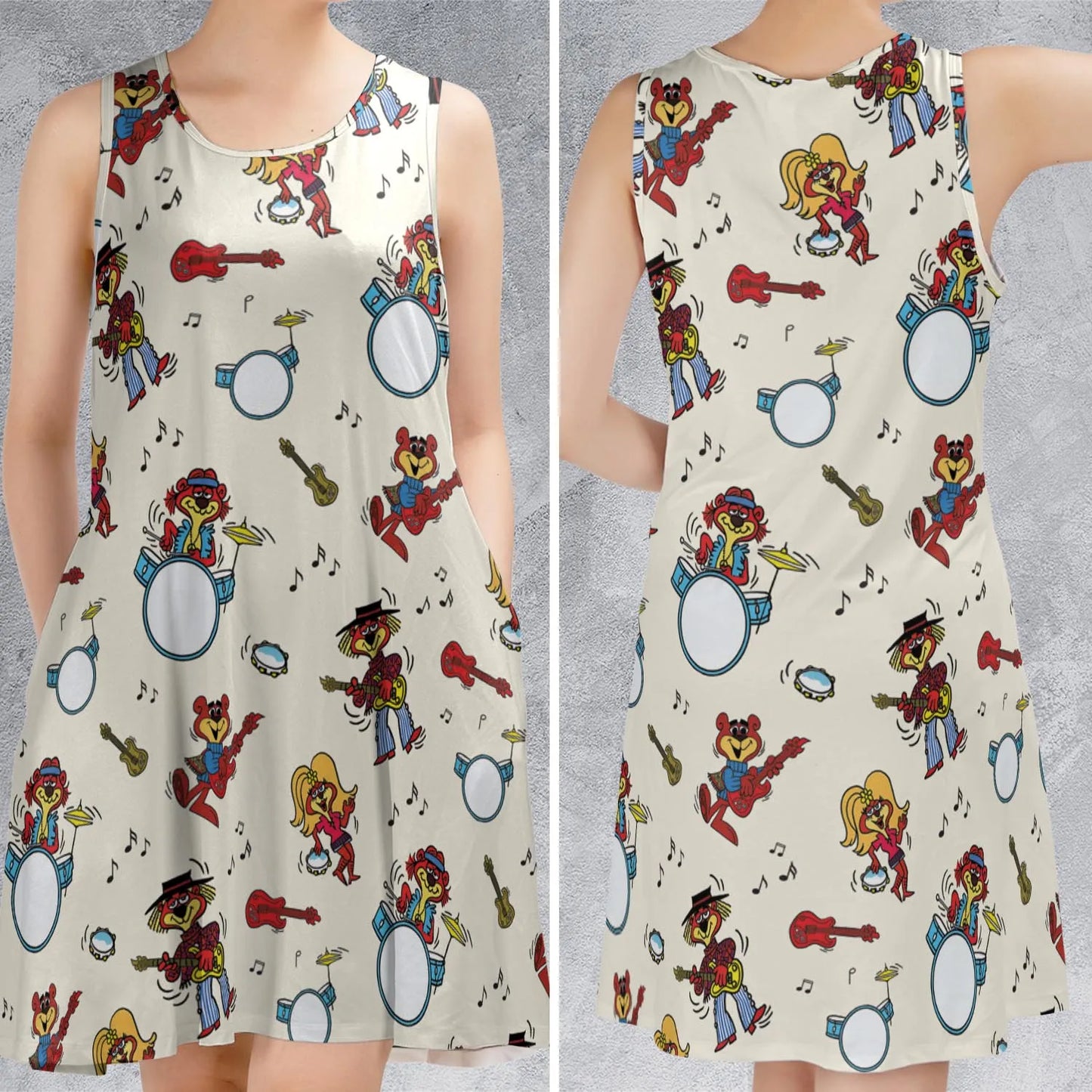 Sleeveless Dress - U95FSB5K