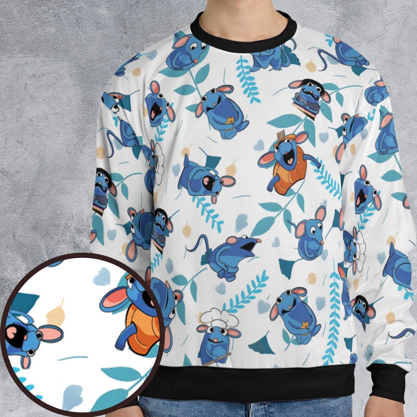 All-over Print Sweatshirt - CDHNQTVM