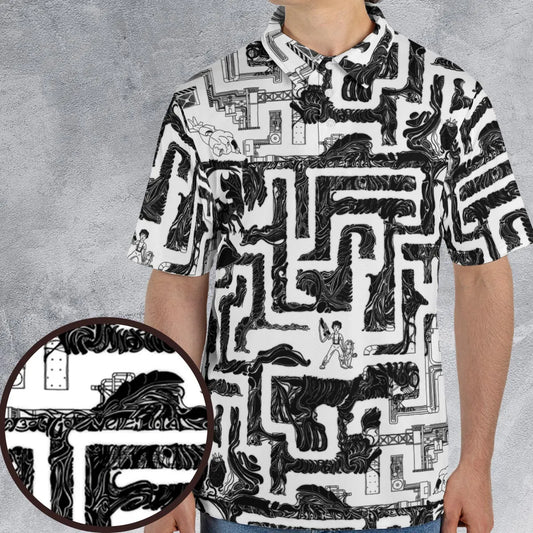 AOP Men/Women Polo Shirt - Y2QM2WUT