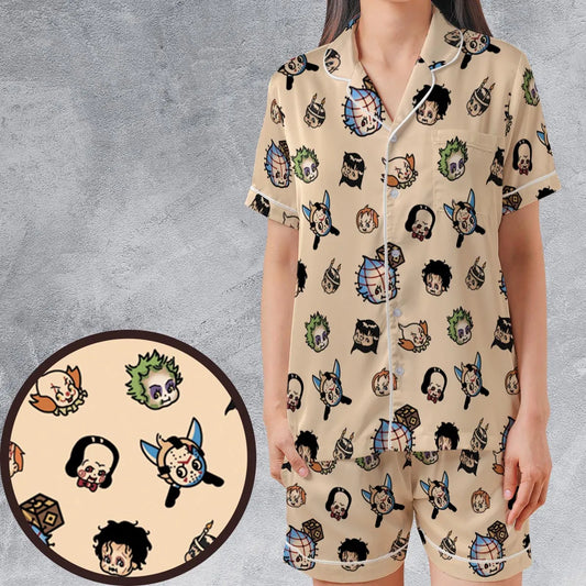 Satin Short-Sleeve Pajamas Set - 1Z531WMZ