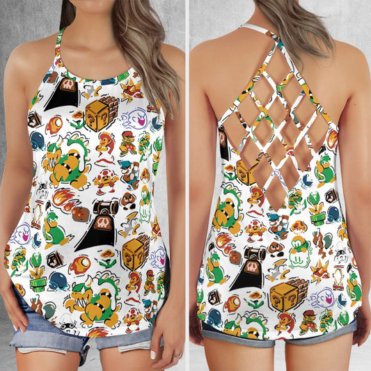 Criss Cross Tank Top - RW5RAFRY -  - 1
