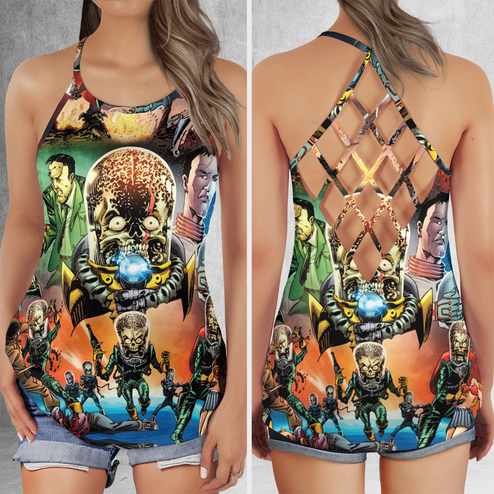 Criss Cross Tank Top - XWSA58B3 -  - 1