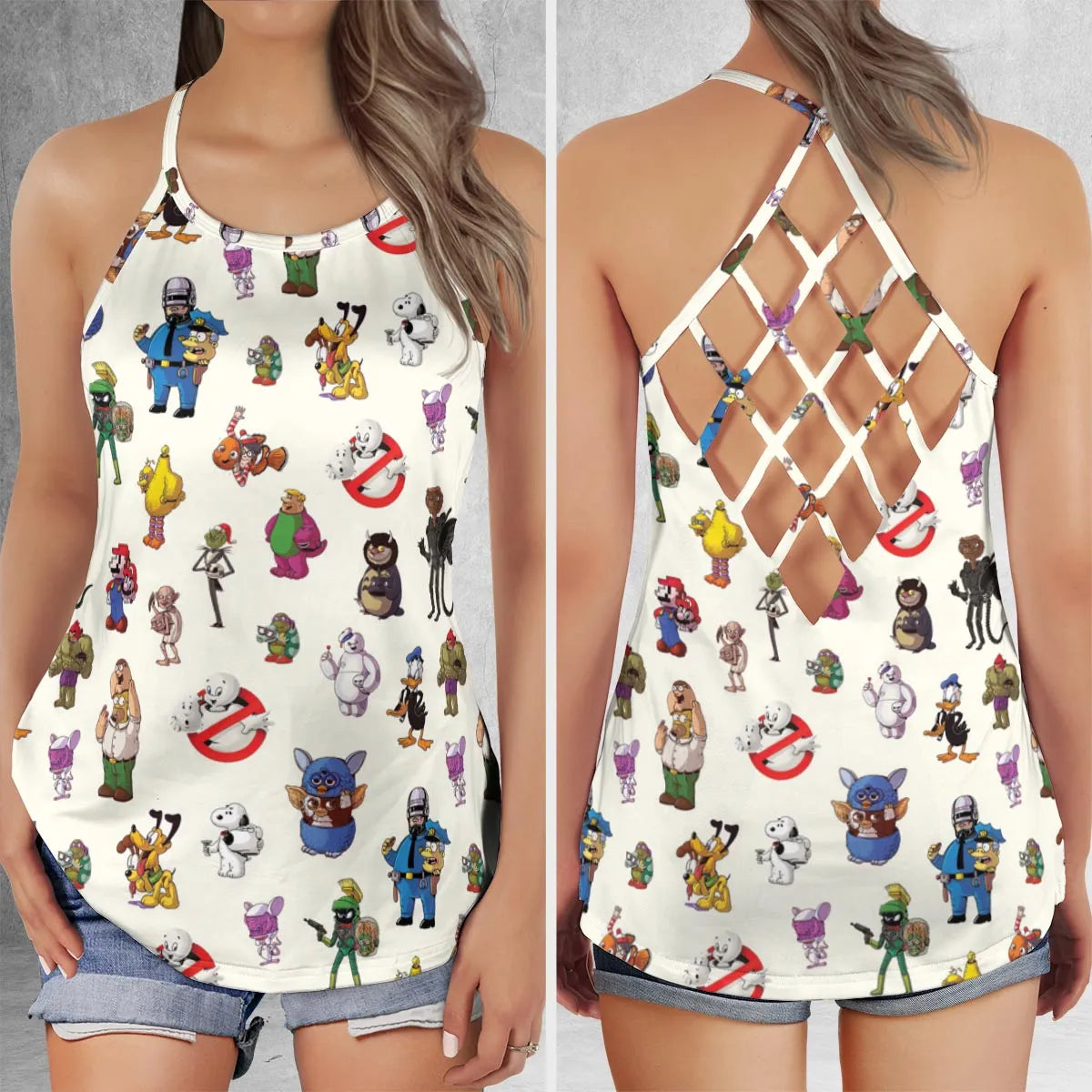 Criss Cross Tank Top - KKCA6YB1