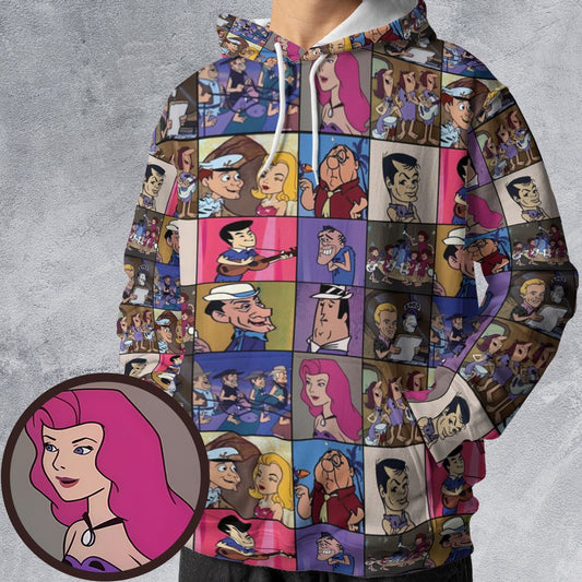 All-over Print Hoodie - 5NS617DV -  - 1