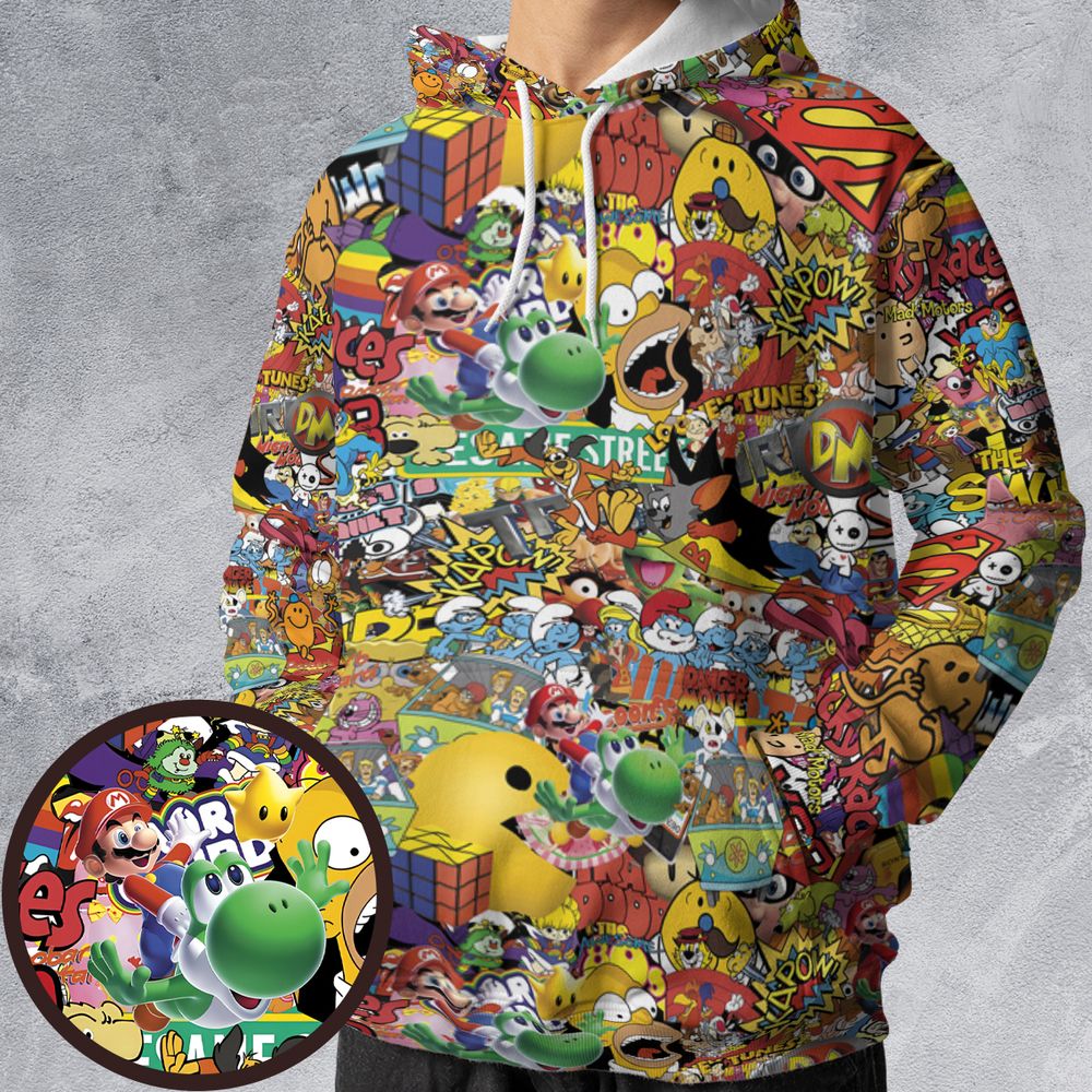 All-over Print Hoodie - DGBKZJ4D -  - 1