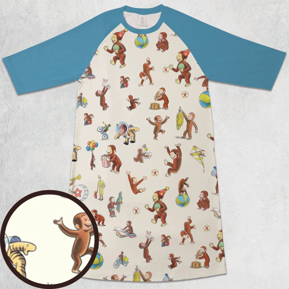3/4 Sleeve Raglan Dress - 9PEXRMUR