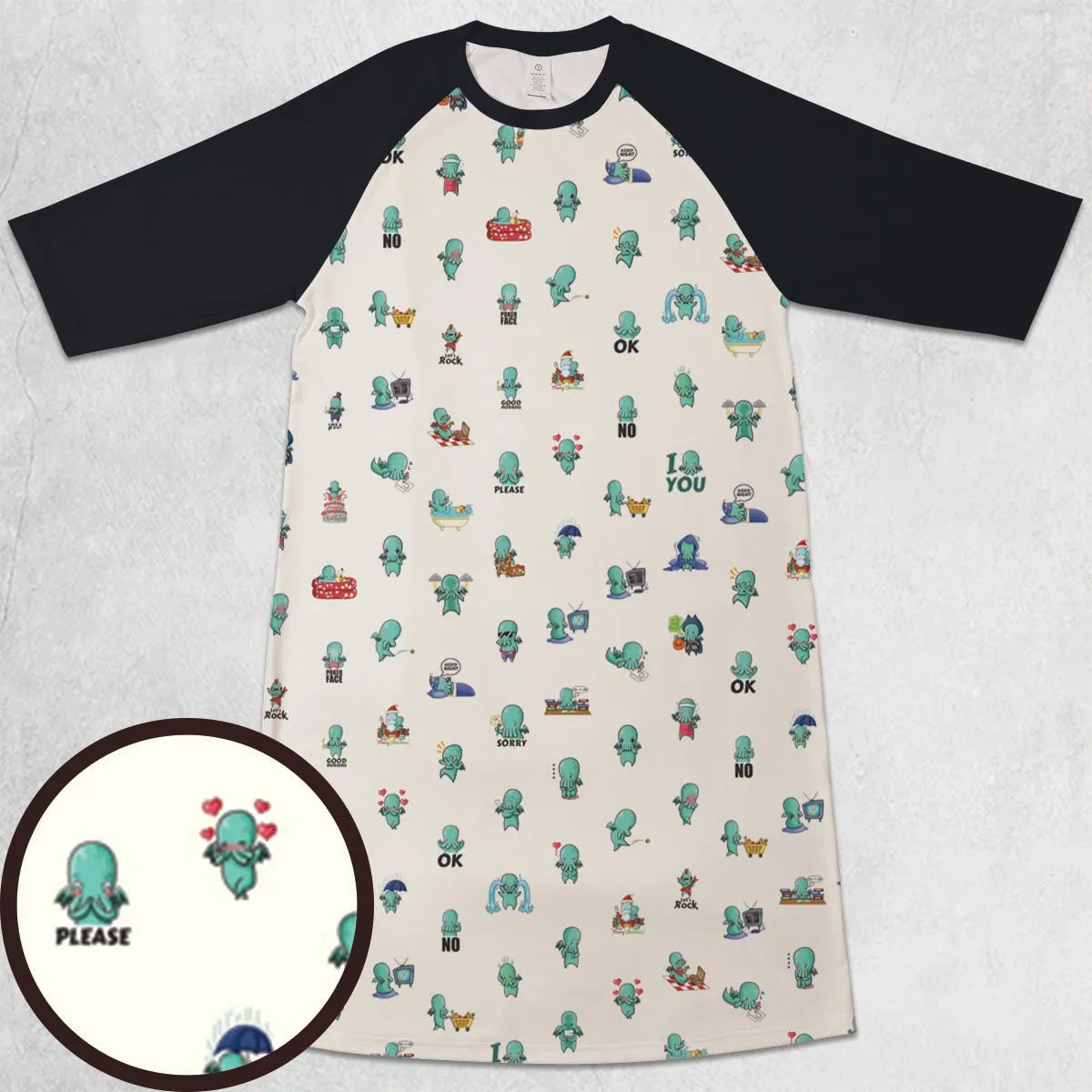 3/4 Sleeve Raglan Dress - 8NUUNNGQ