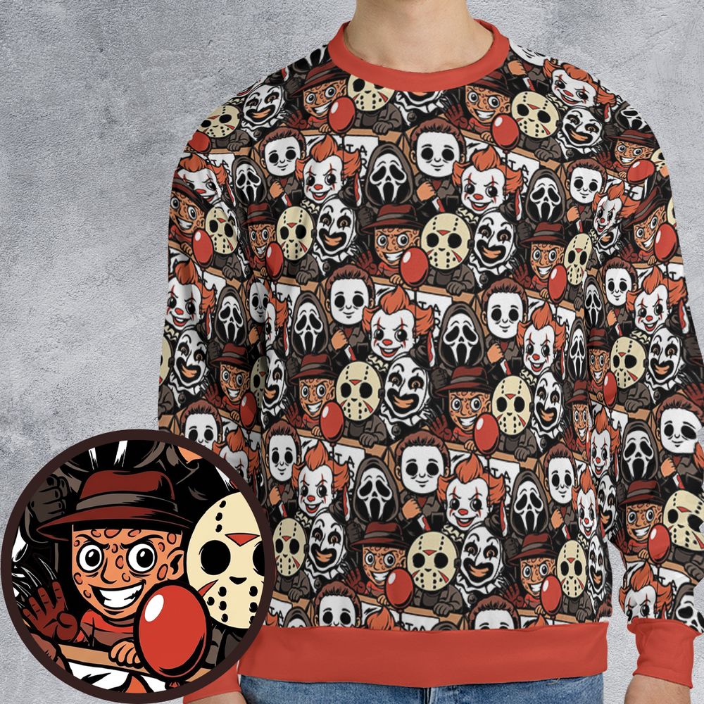 All-over Print Sweatshirt - ZCZYLVVR -  - 1