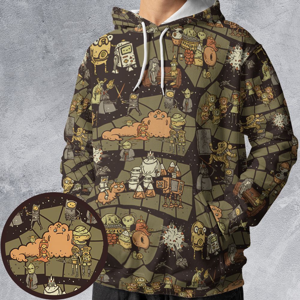 All-over Print Hoodie - 8EW124GB -  - 1