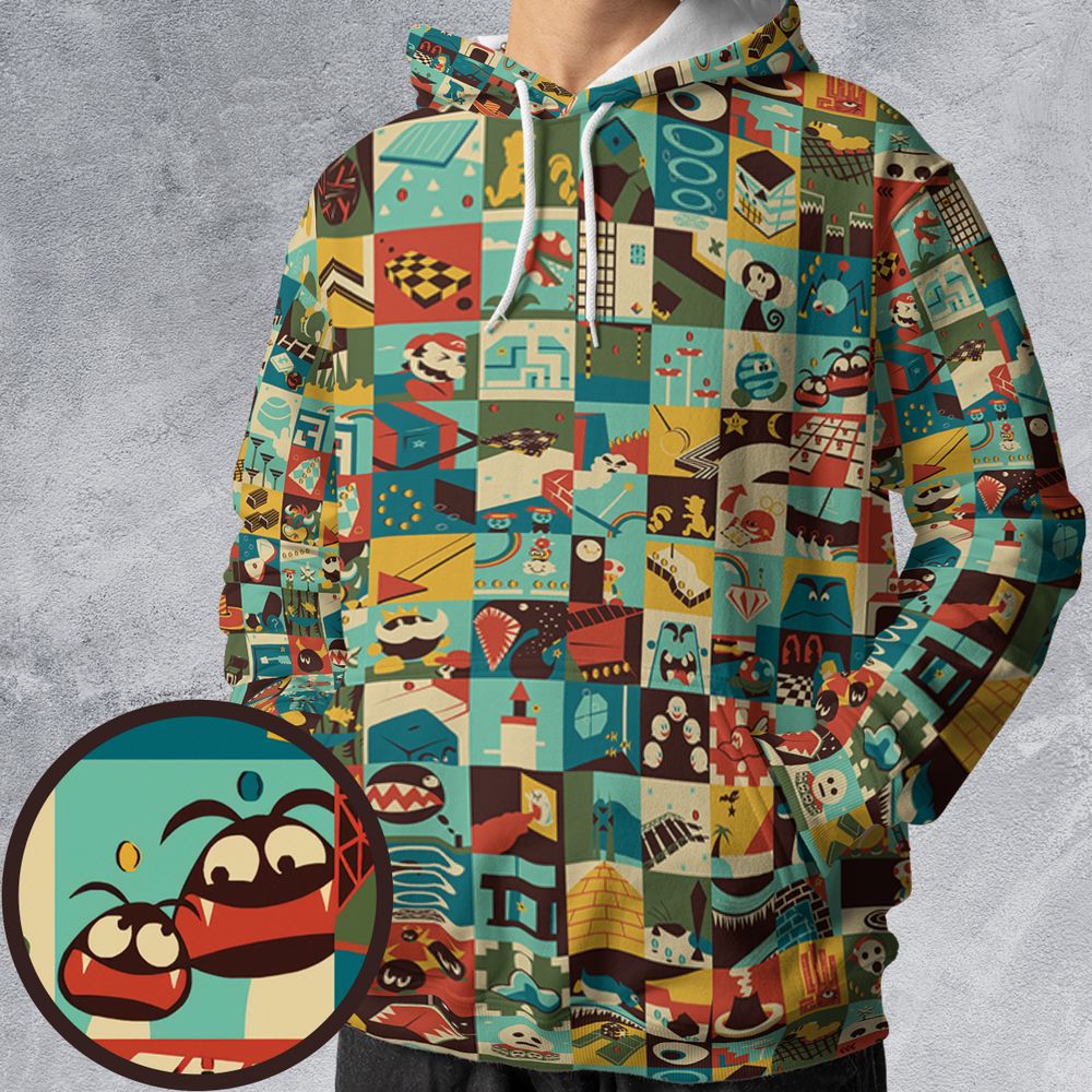 All-over Print Hoodie - RWUZ4FXW -  - 1