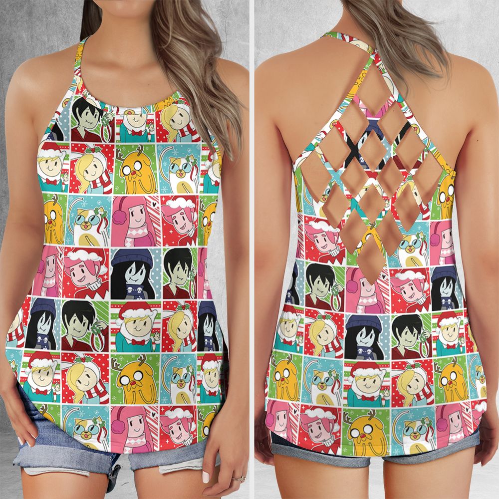 Criss Cross Tank Top - AXSMEZPB -  - 1