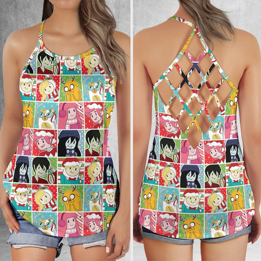 Criss Cross Tank Top - AXSMEZPB -  - 1