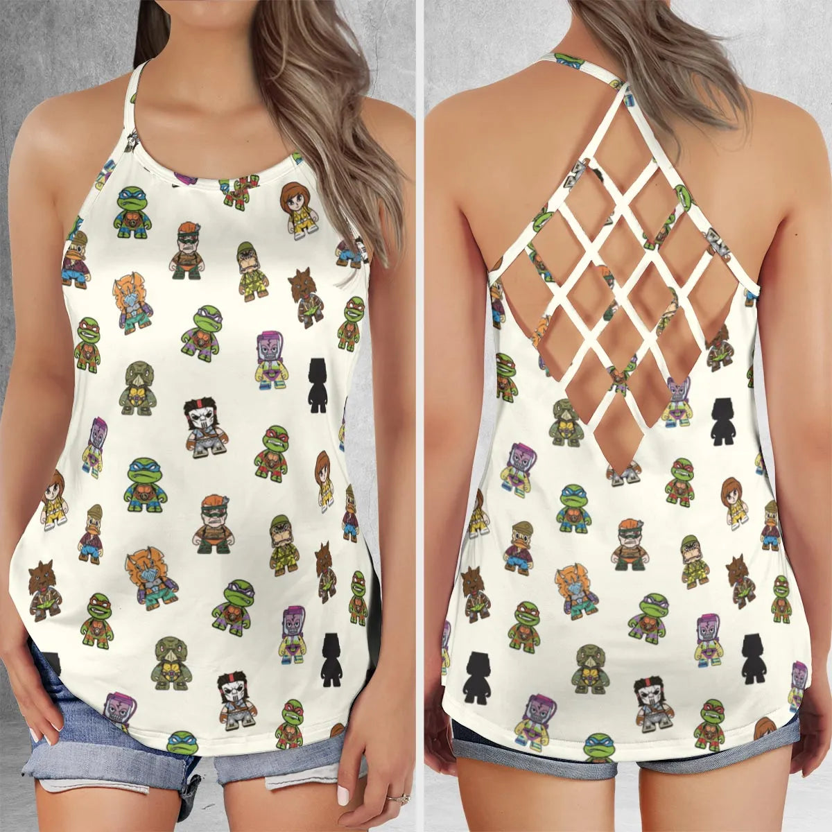 Criss Cross Tank Top - YUHWB9UA