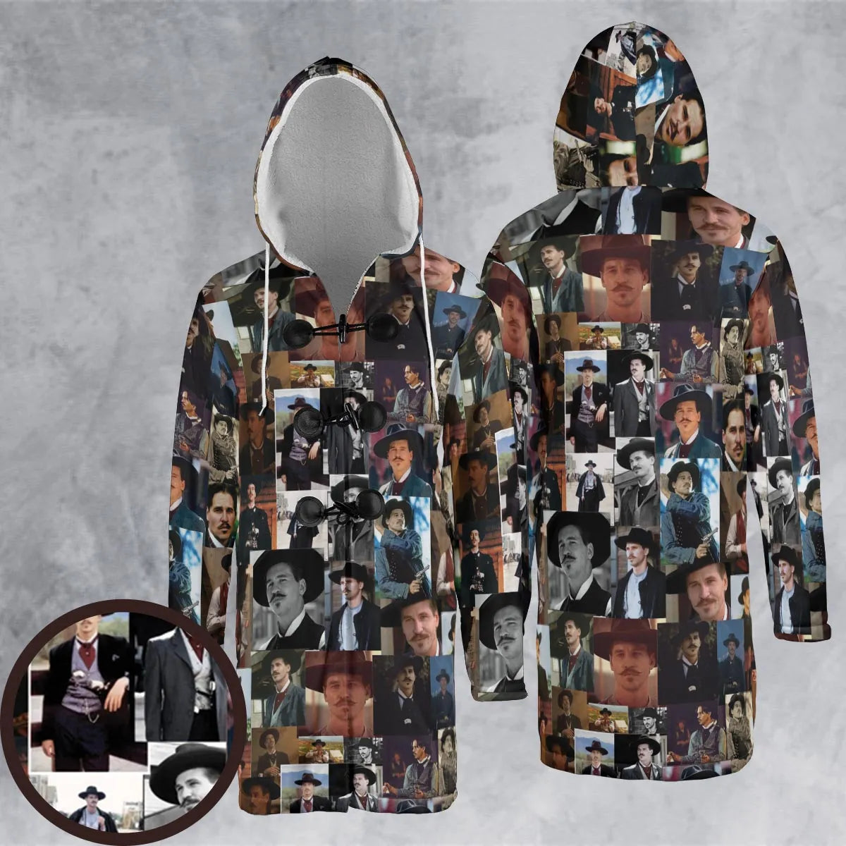 Hooded Cloak Coat - 4DLNTBYP