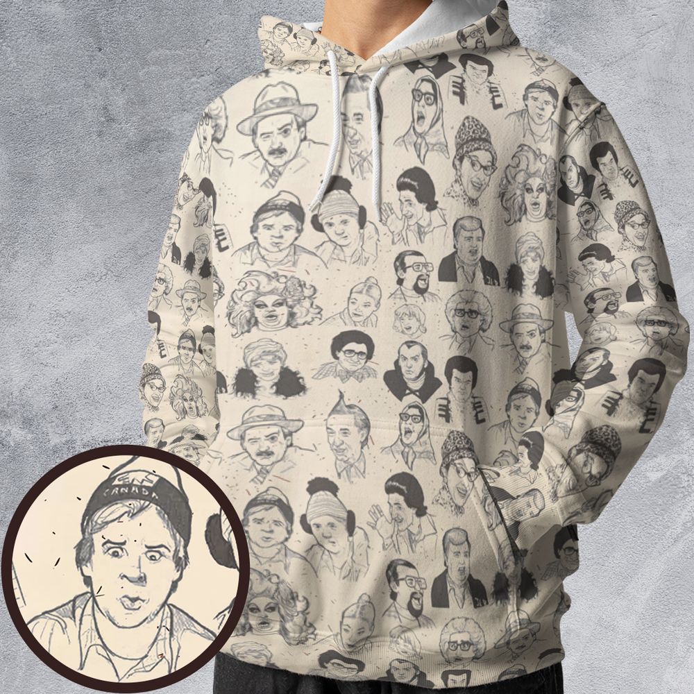 All-over Print Hoodie - 57EDCQ62 -  - 1