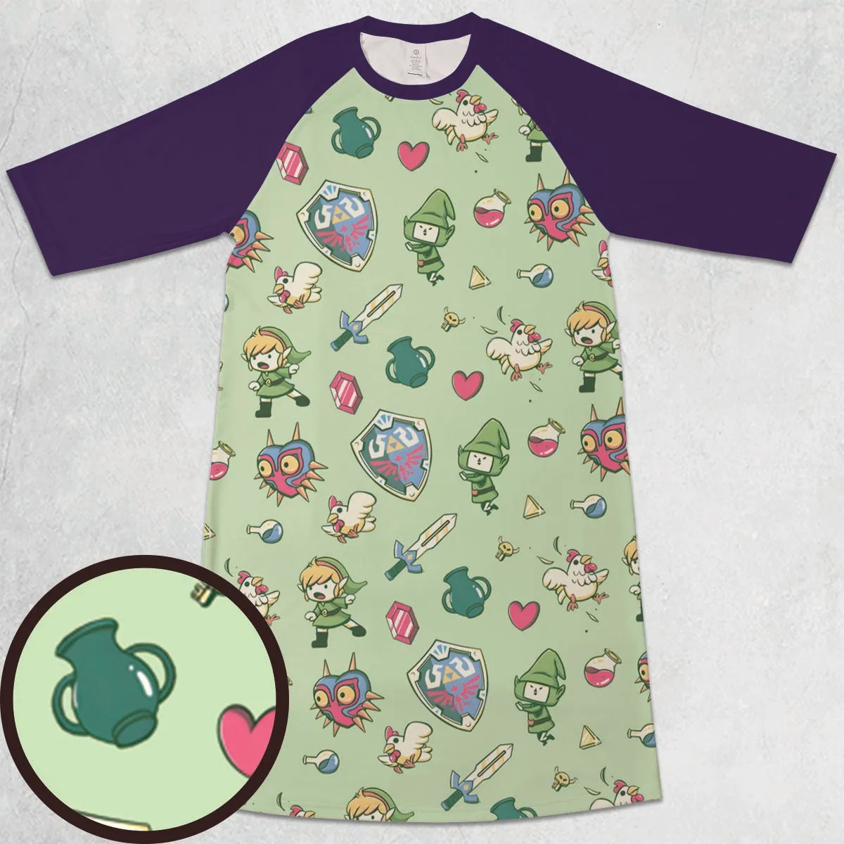 3/4 Sleeve Raglan Dress - 3WFCAZW2
