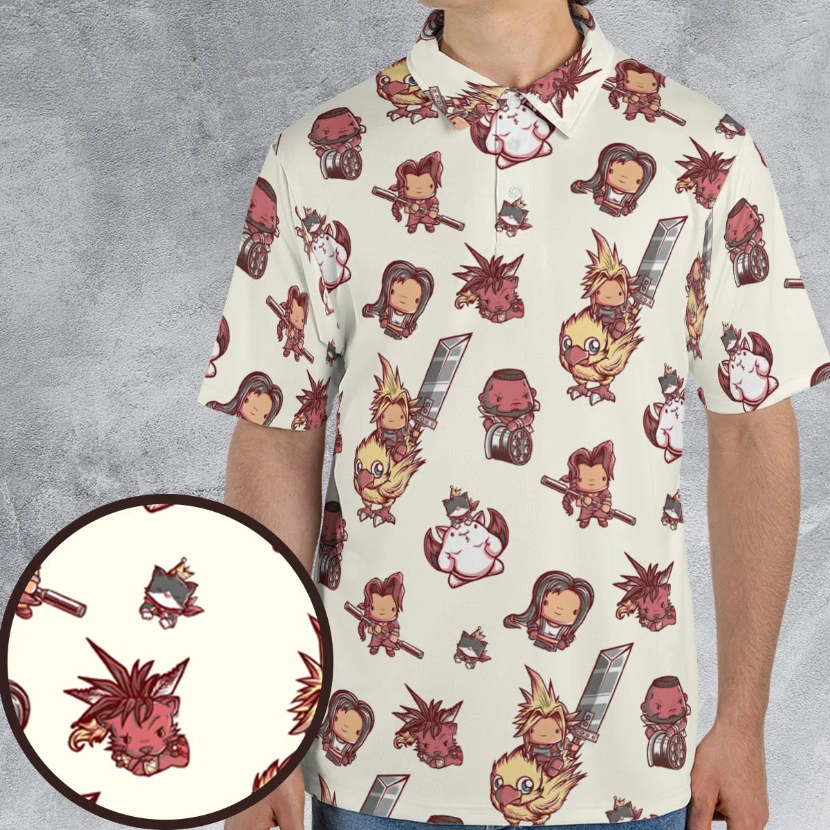 AOP Men/Women Polo Shirt - ZN8SBUUZ