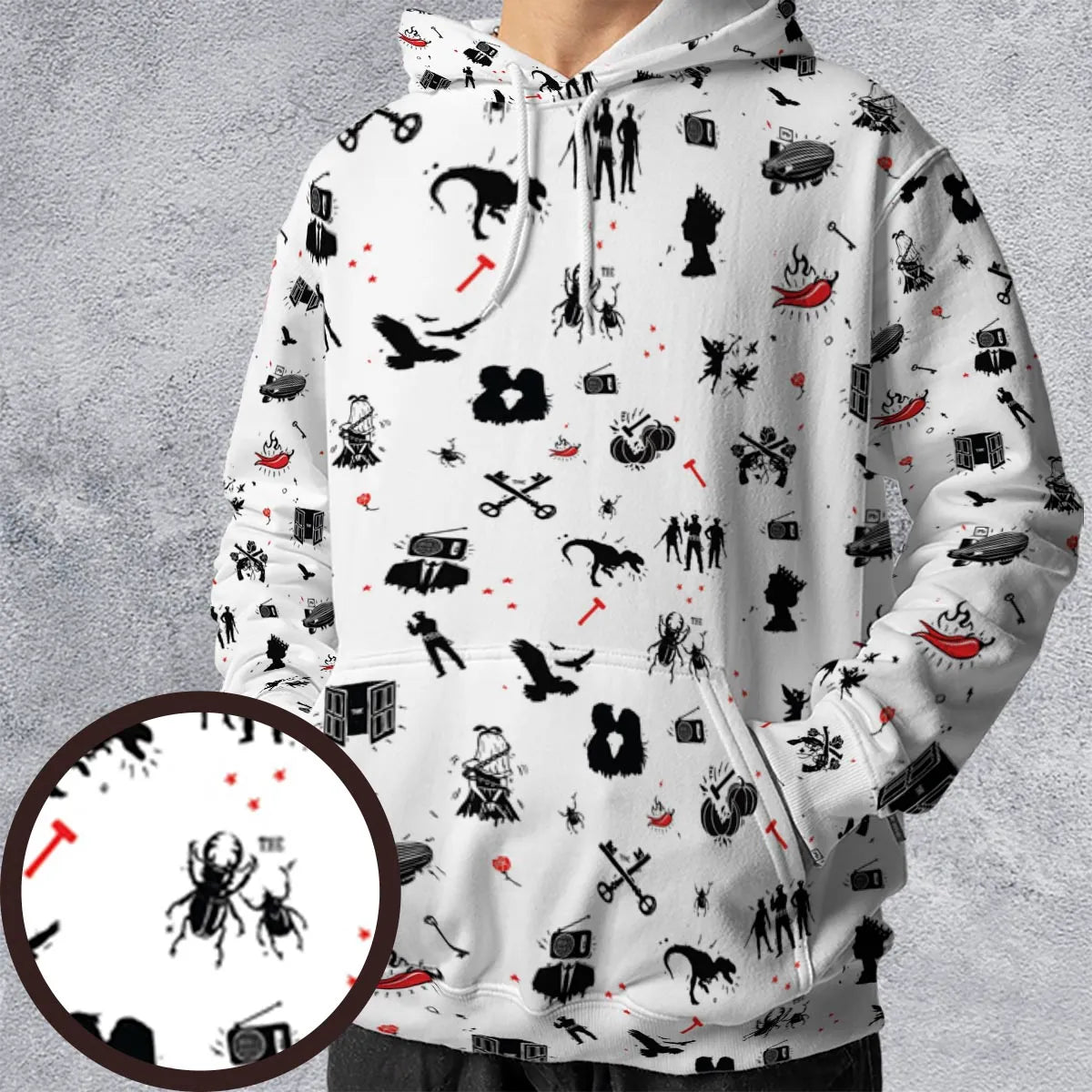 All-over Print Hoodie - E3NWUUQ8