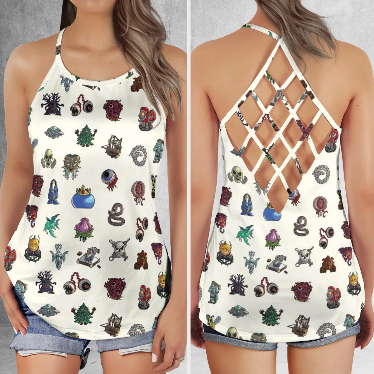 Criss Cross Tank Top - JK8SFVQQ