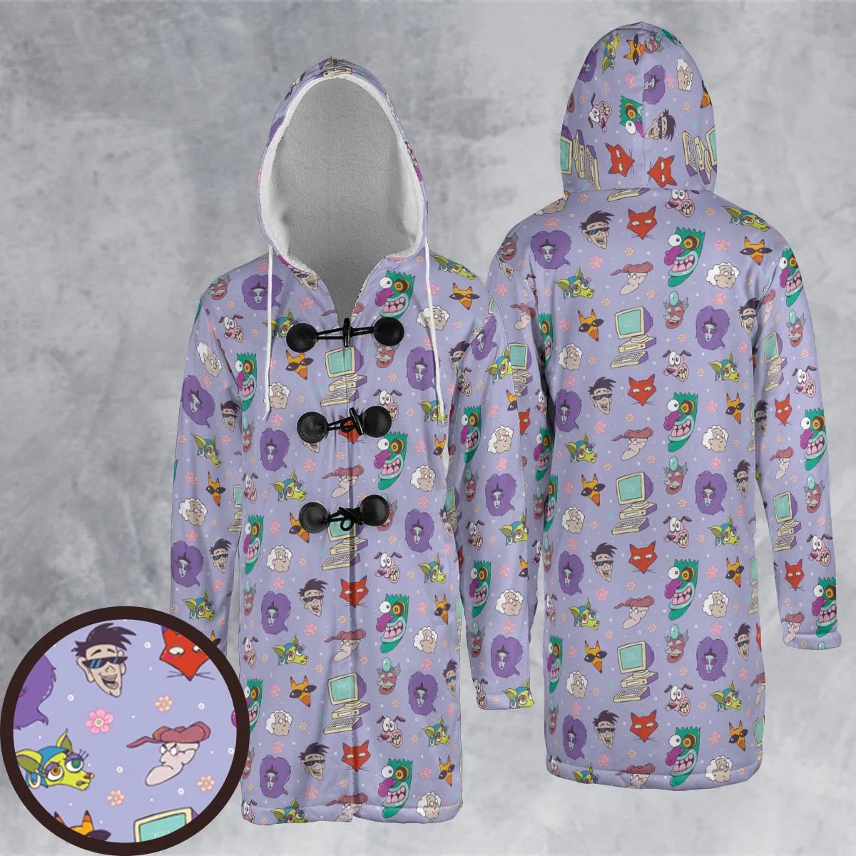 Hooded Cloak Coat - SW8XD8P7