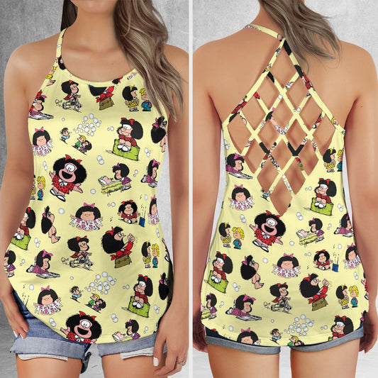 Criss Cross Tank Top - ZLL9UXVY -  - 1