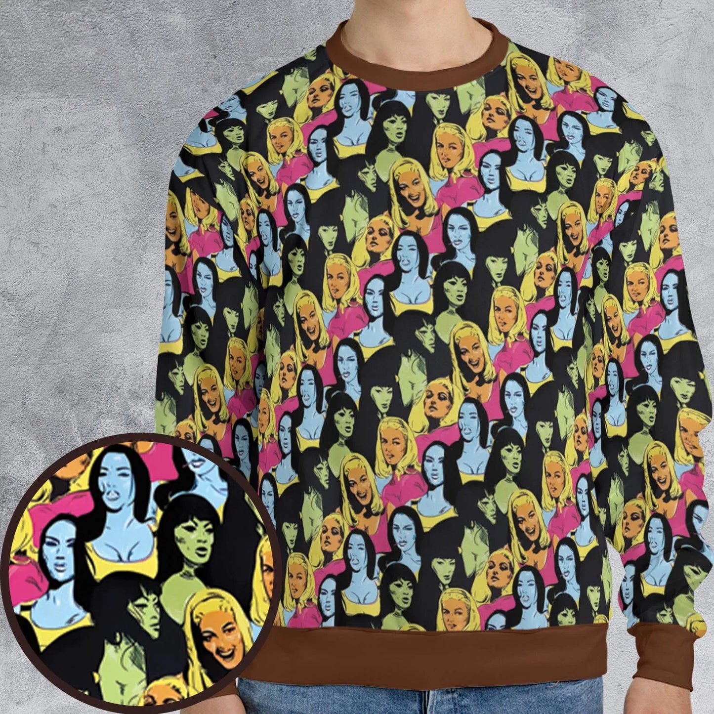 All-over Print Sweatshirt - WDM4H1VC