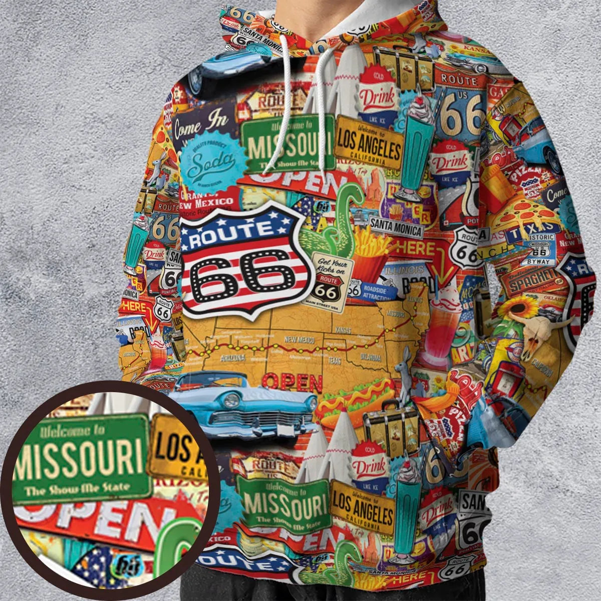 All-over Print Hoodie - B9TB4VYH