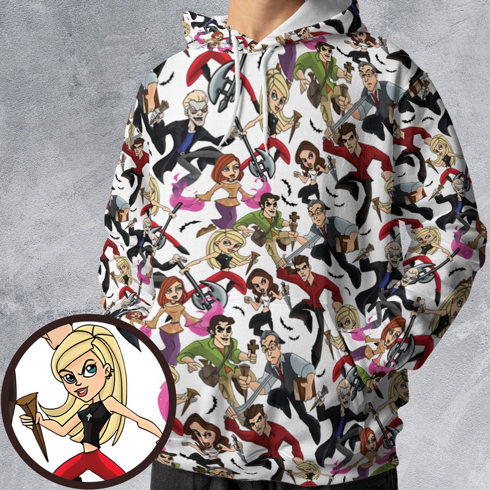 All-over Print Hoodie - QU3TFUT5 -  - 1