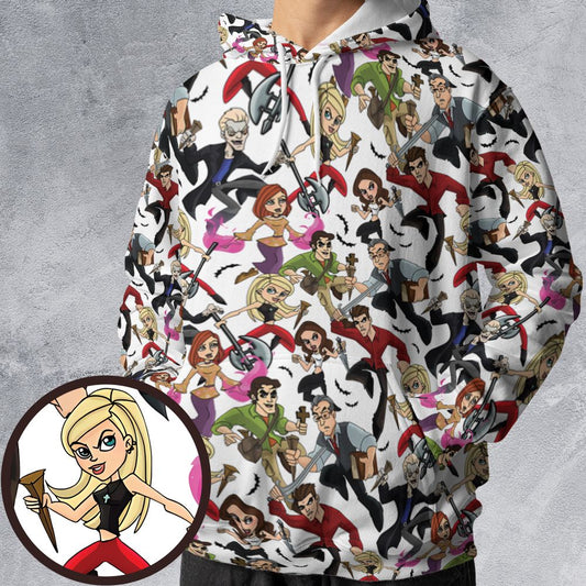 All-over Print Hoodie - QU3TFUT5 -  - 1