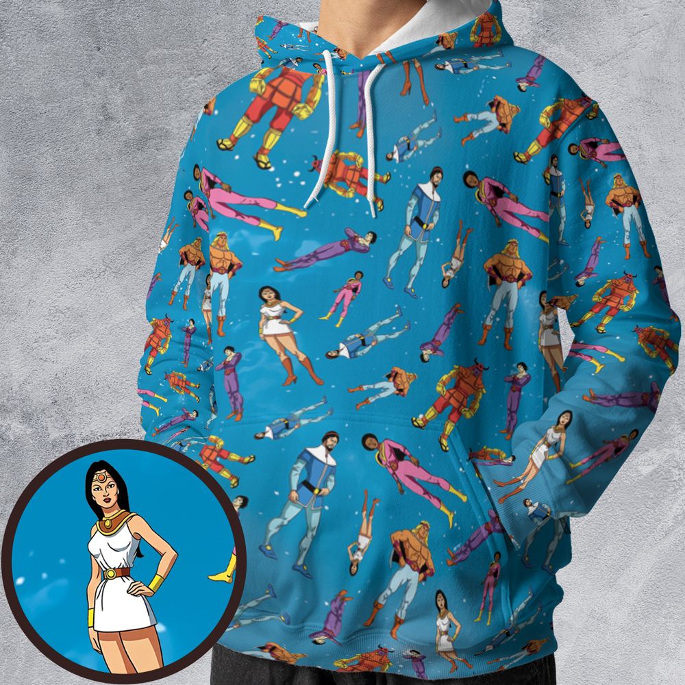 All-over Print Hoodie - B5RDT1BA -  - 1