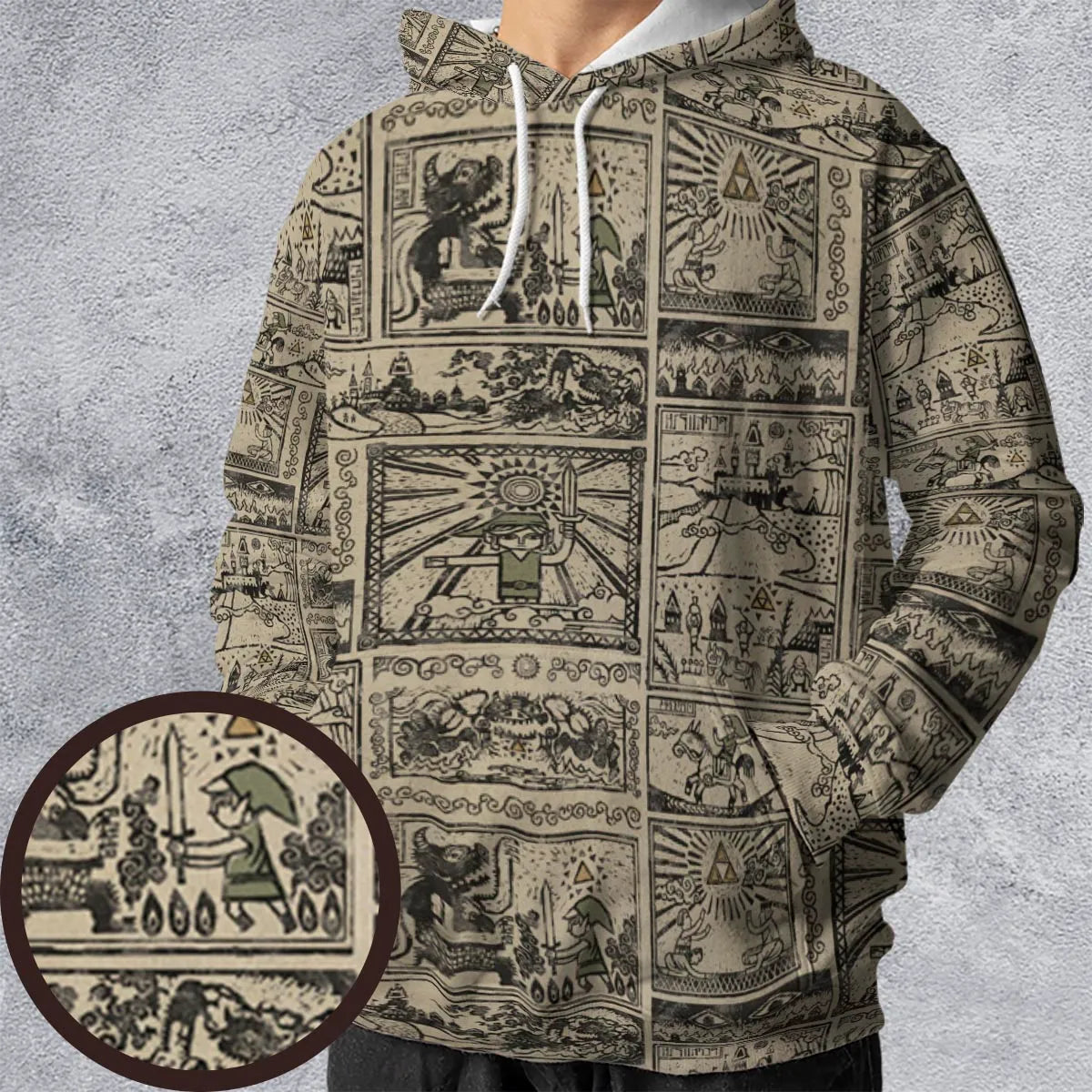 All-over Print Hoodie - RQG9ANYF