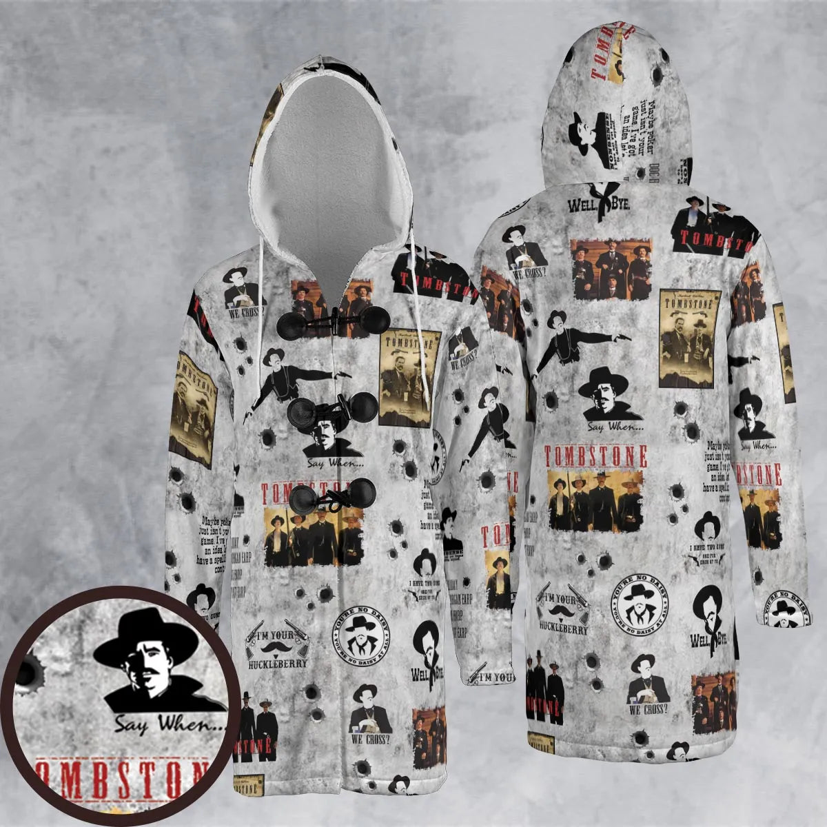 Hooded Cloak Coat - J841466V