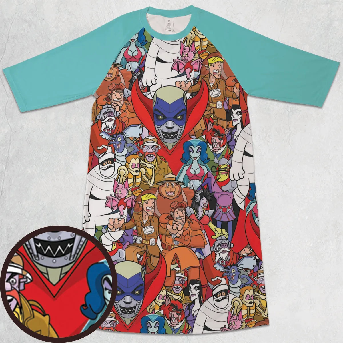 3/4 Sleeve Raglan Dress - 2FFBZ5ZH