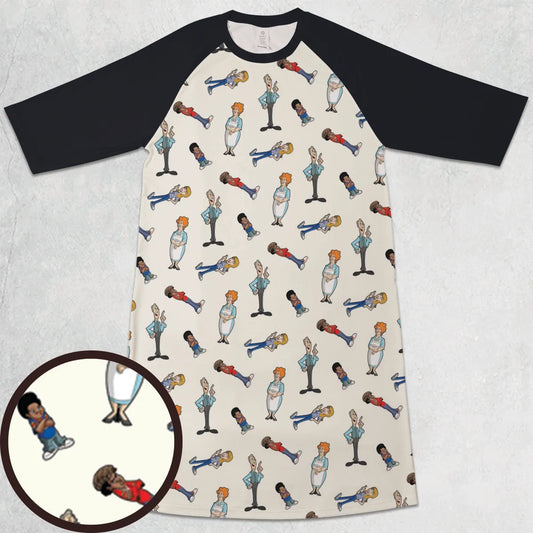 3/4 Sleeve Raglan Dress - 1QGUST4N