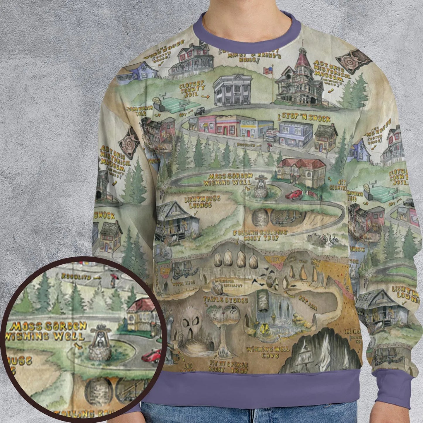 All-over Print Sweatshirt - QZ2NFYFY