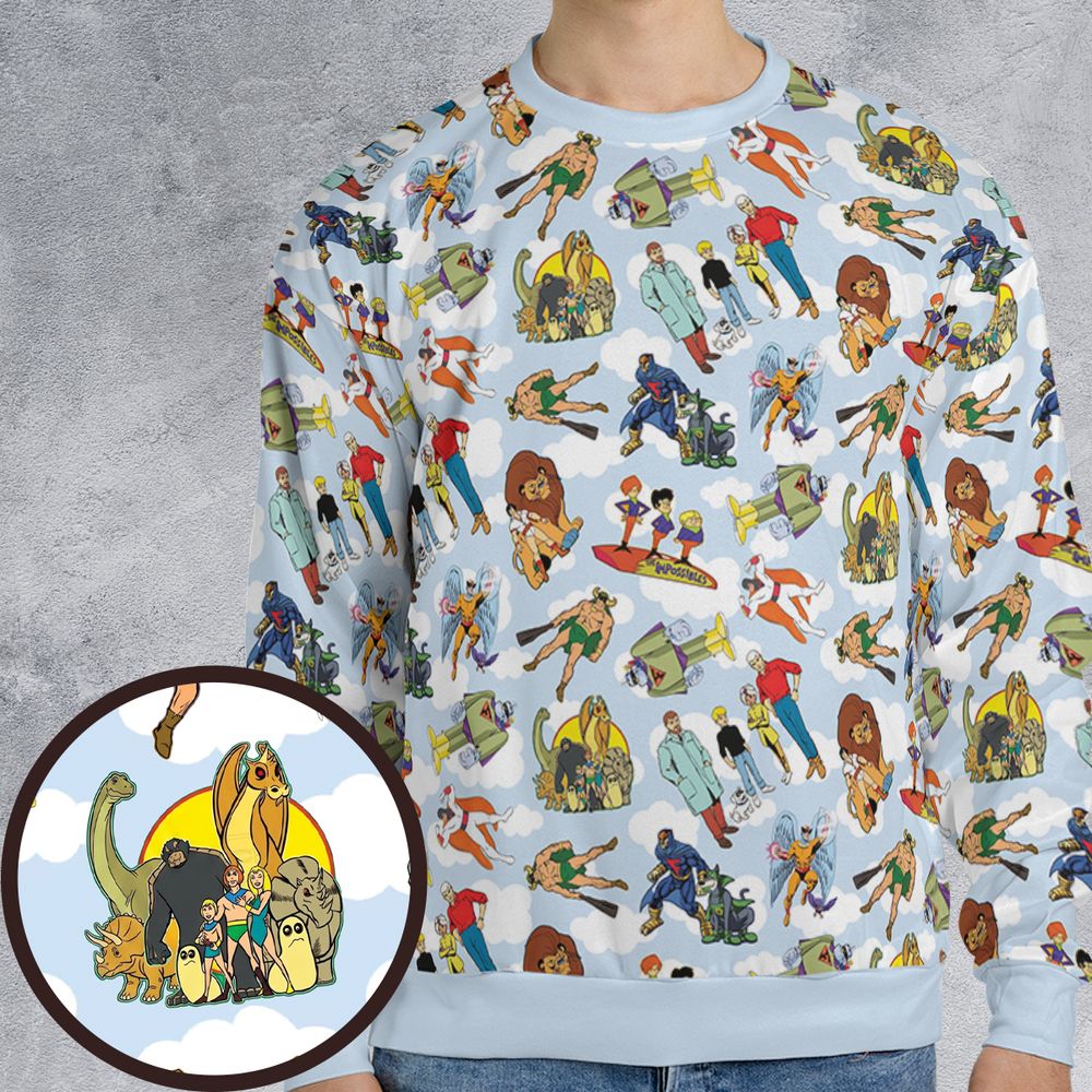 All-over Print Sweatshirt - PQHA2HS4 -  - 1