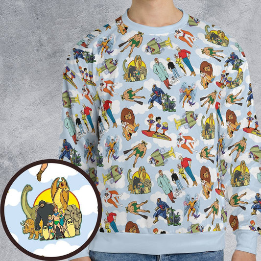 All-over Print Sweatshirt - PQHA2HS4 -  - 1