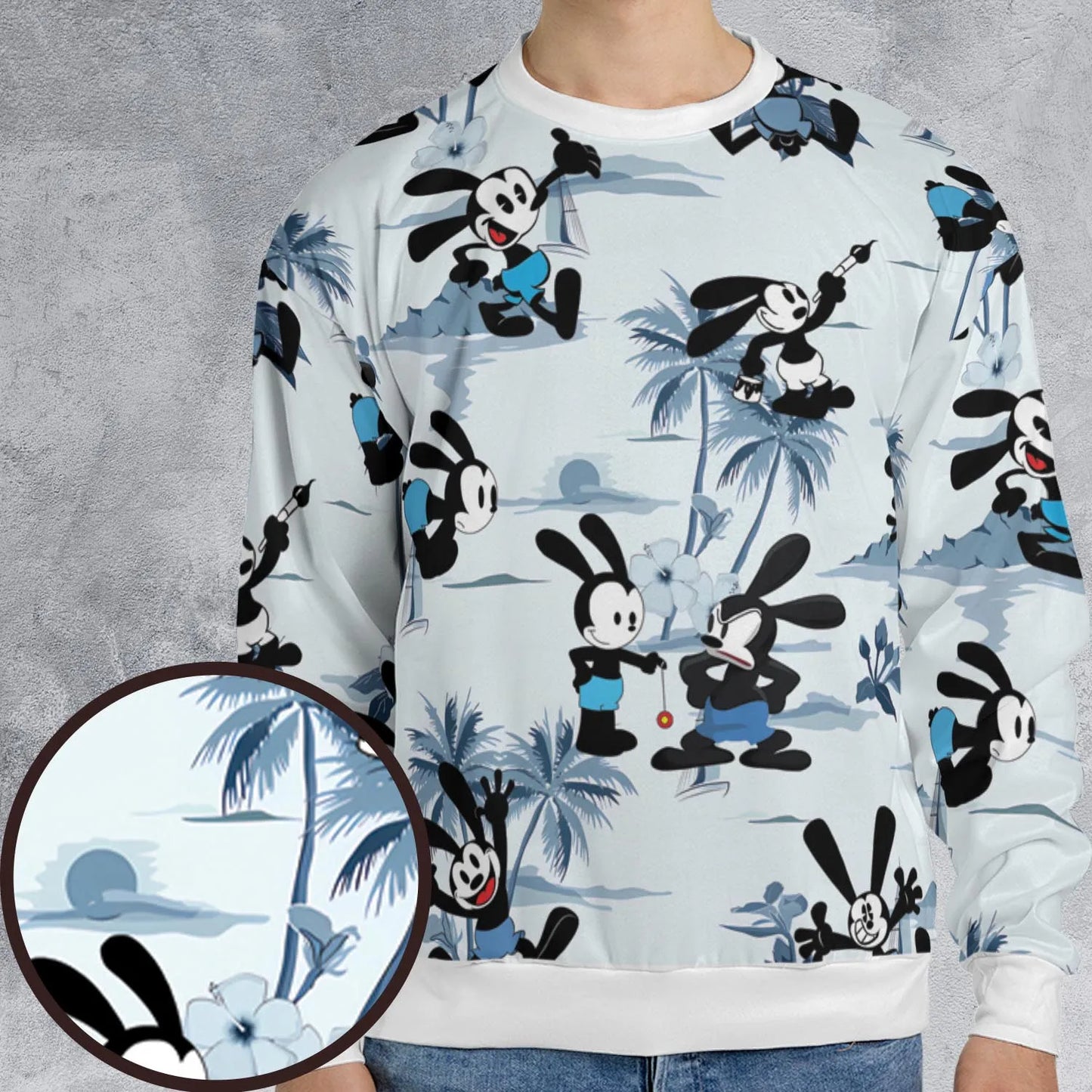 All-over Print Sweatshirt - 4WVY5FUZ