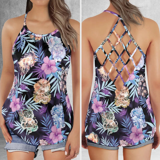 Criss Cross Tank Top - NPEQYJFT