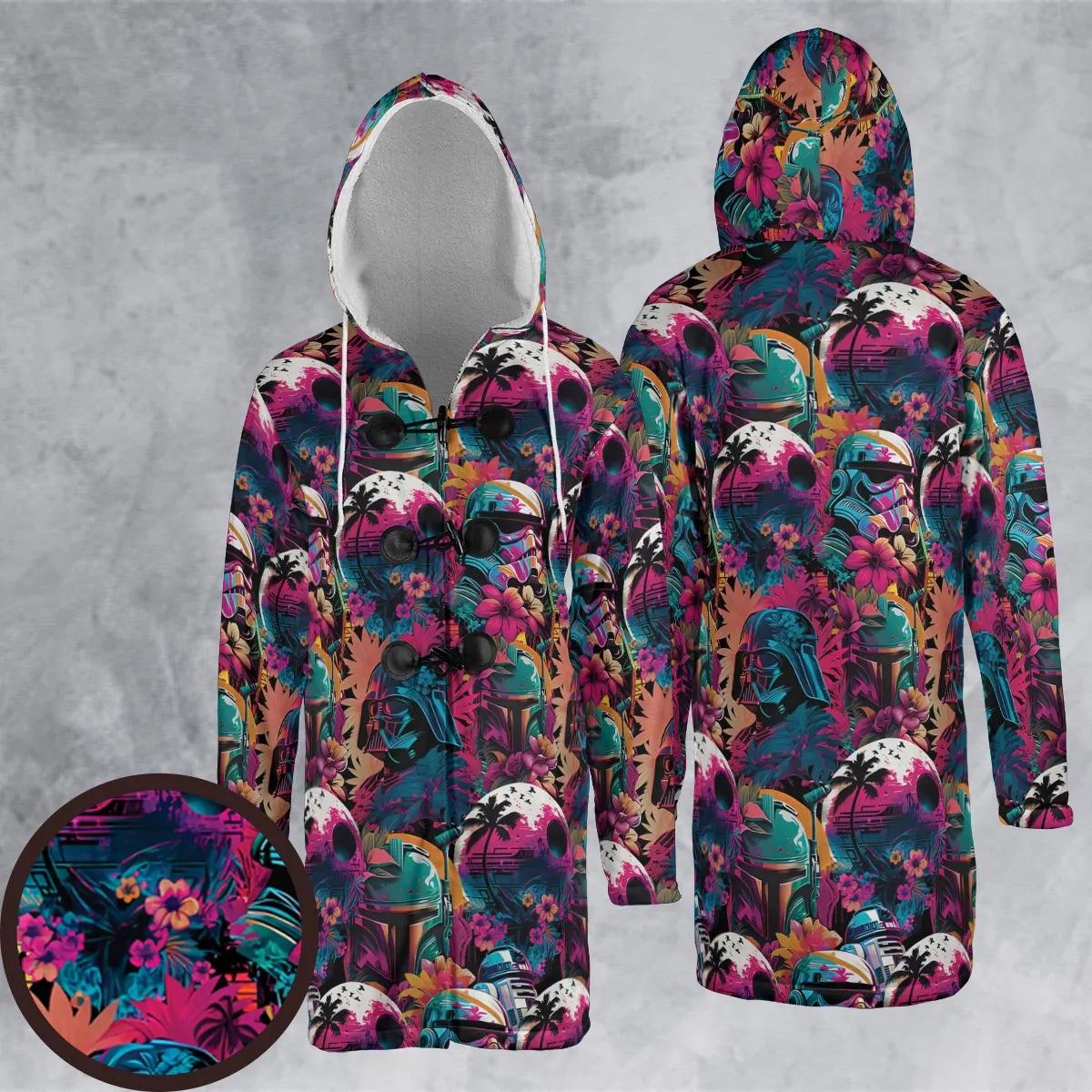Hooded Cloak Coat - XZRCR9F1