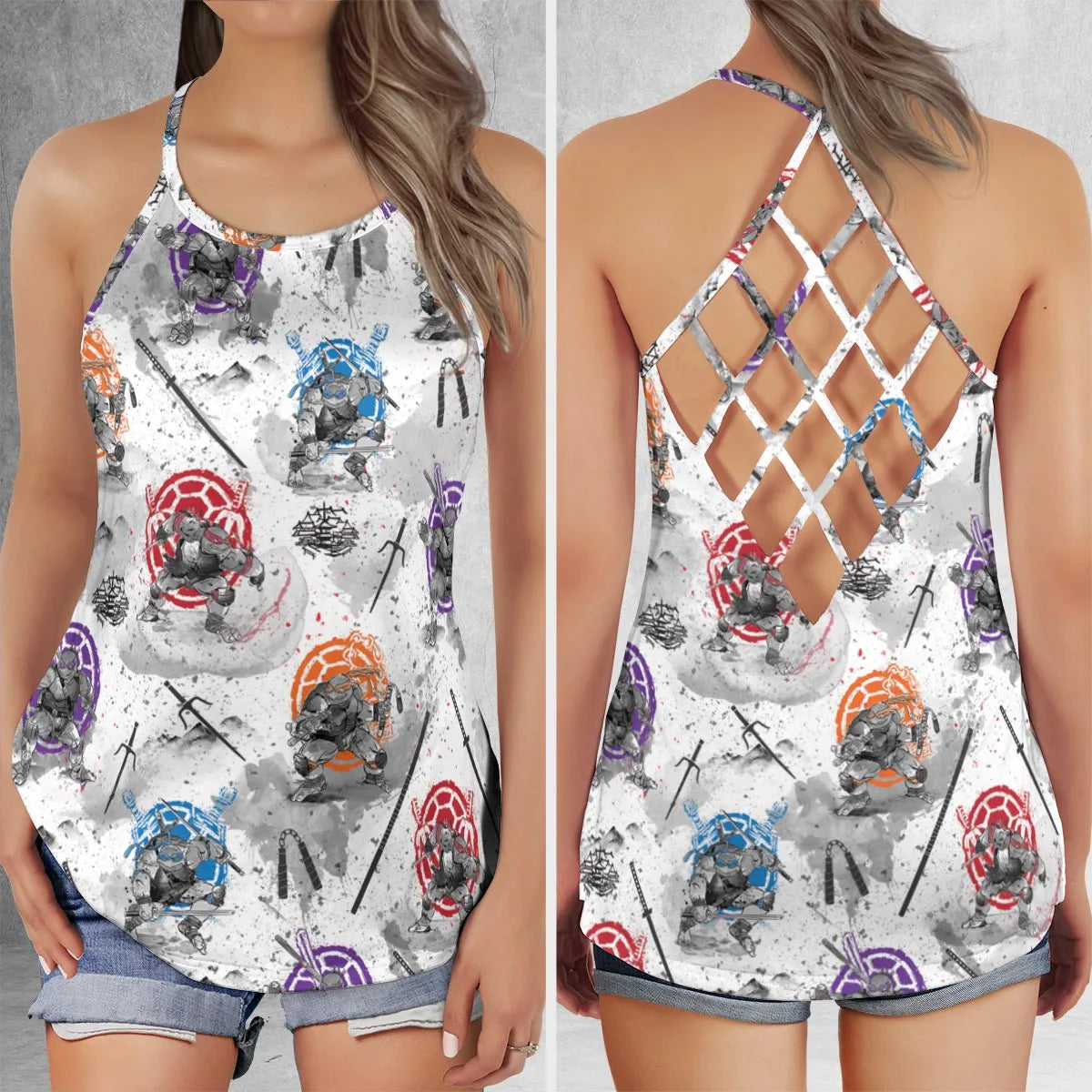 Criss Cross Tank Top - 9YL66B2U