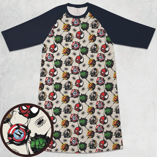 3/4 Sleeve Raglan Dress - 5K5U3RTQ