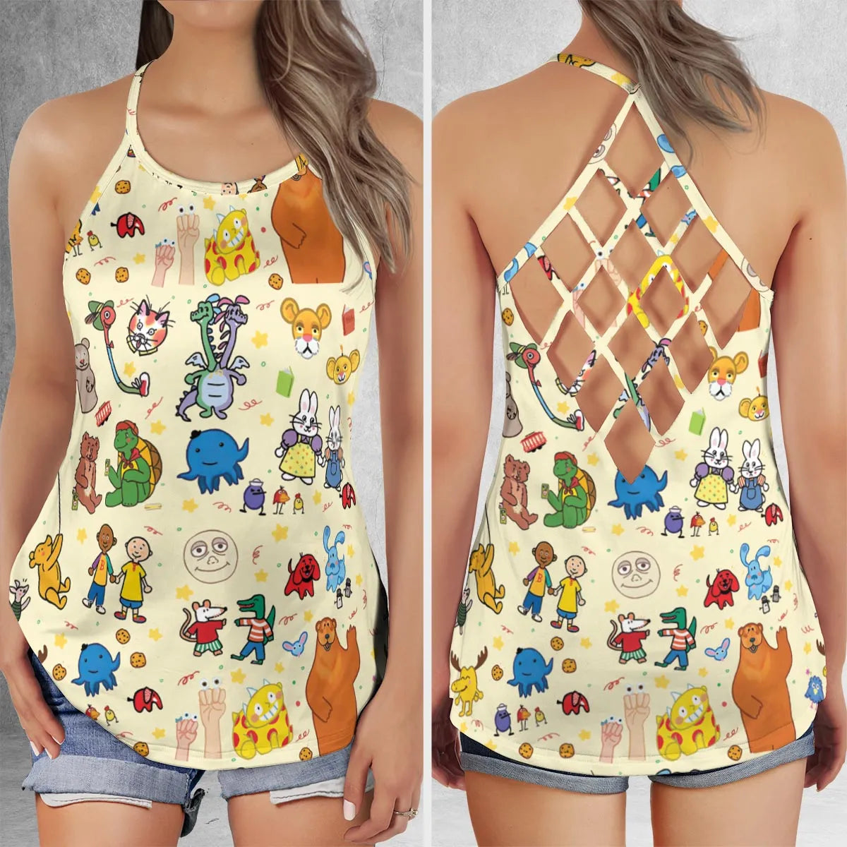 Criss Cross Tank Top - NXL8JBUV