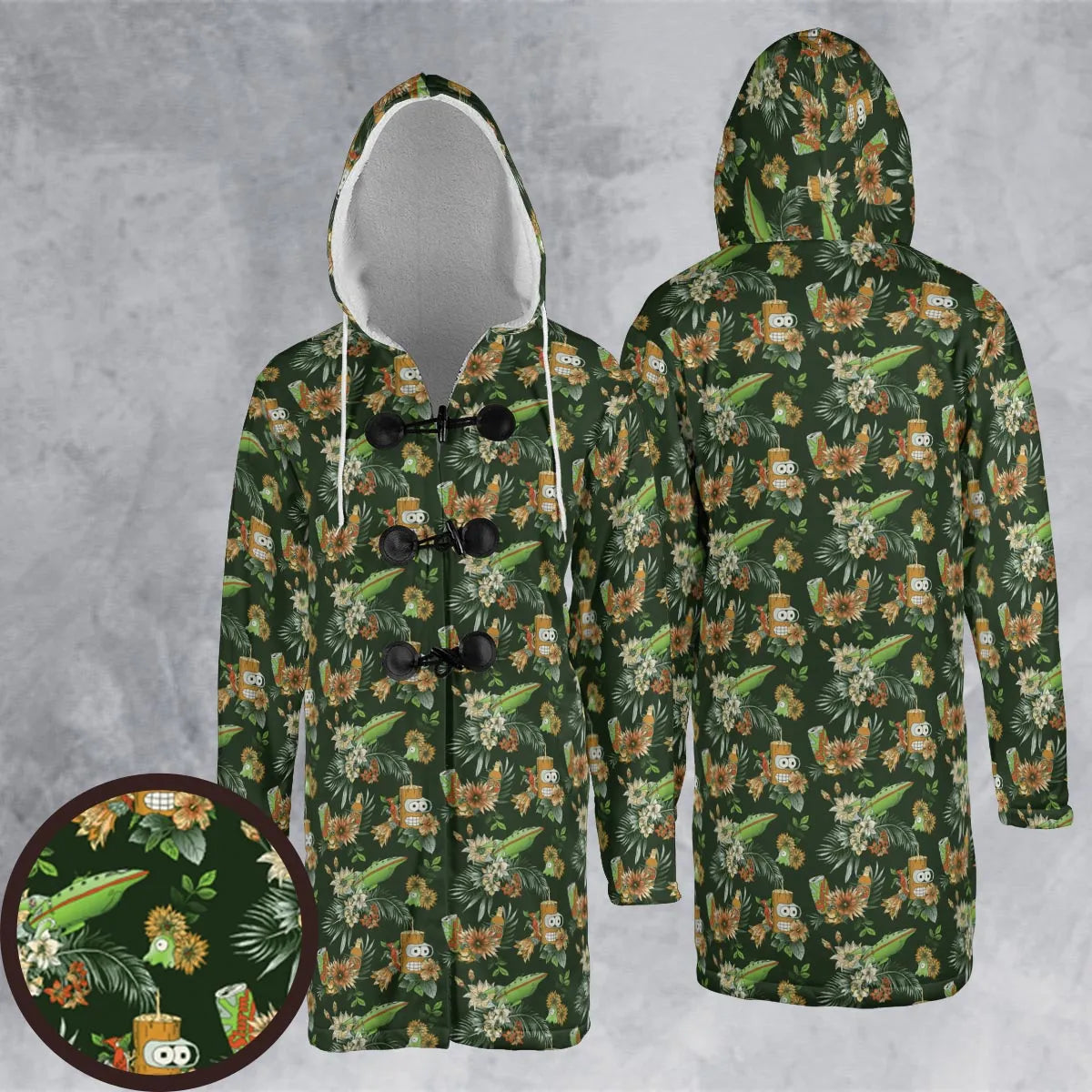 Hooded Cloak Coat - Q4LBUHQK