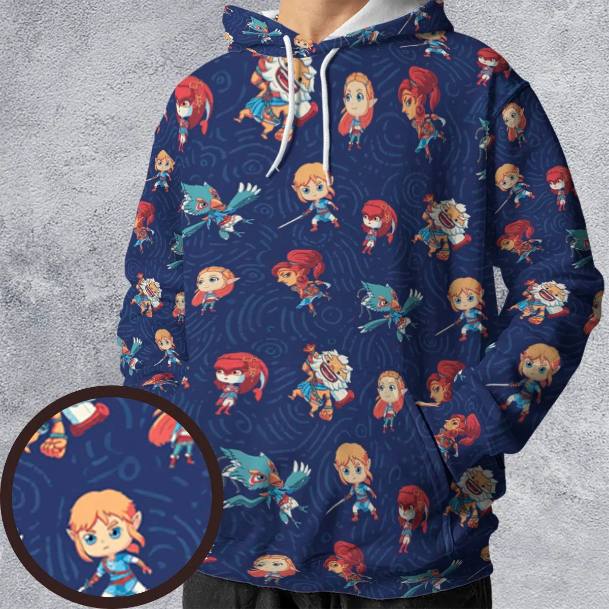 All-over Print Hoodie - 8YD6C3NJ