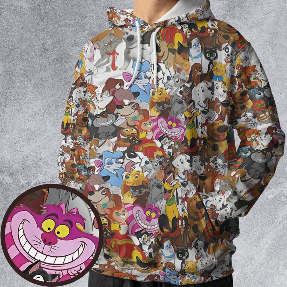 All-over Print Hoodie - Y92T1TEY -  - 1
