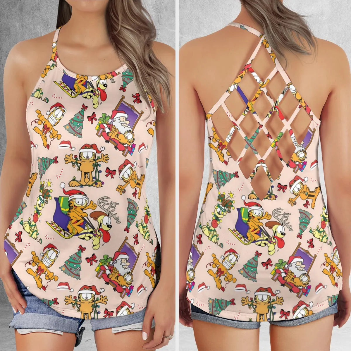 Criss Cross Tank Top - 3H79EGF4