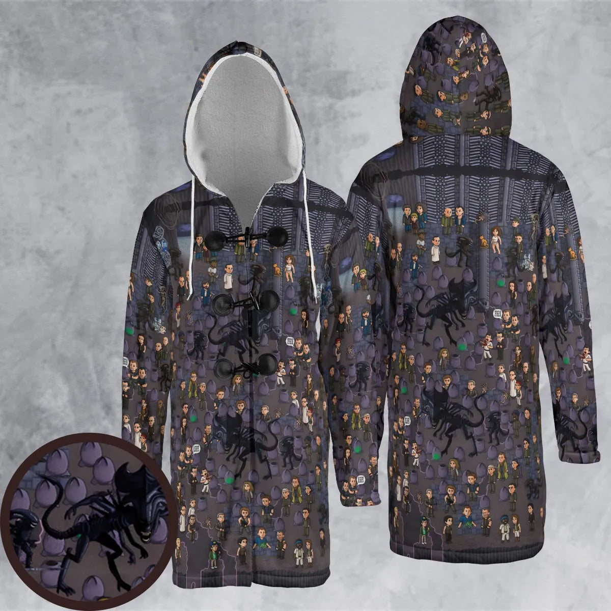 Hooded Cloak Coat - 2MLJL6CR