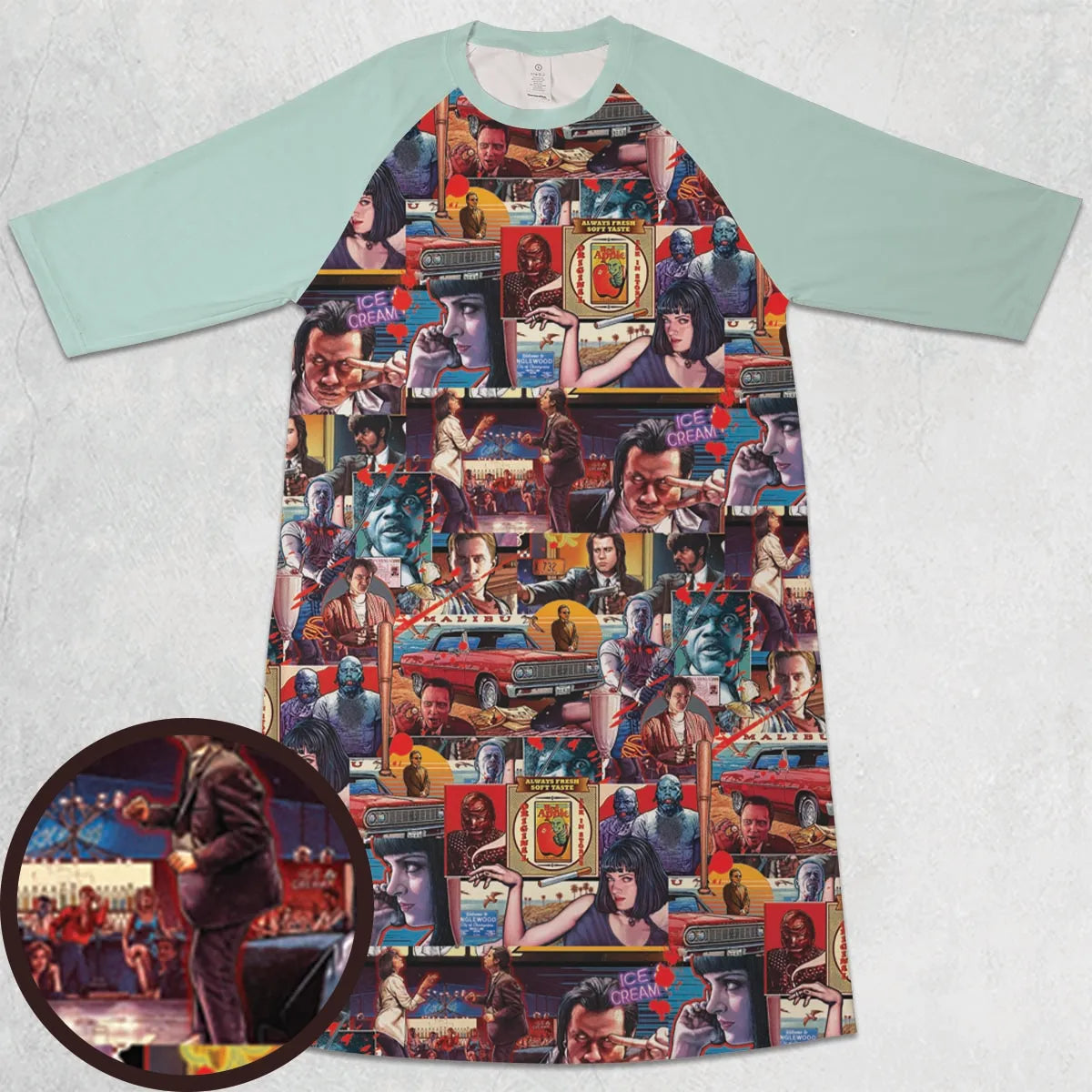 3/4 Sleeve Raglan Dress - Y2PMYA9C